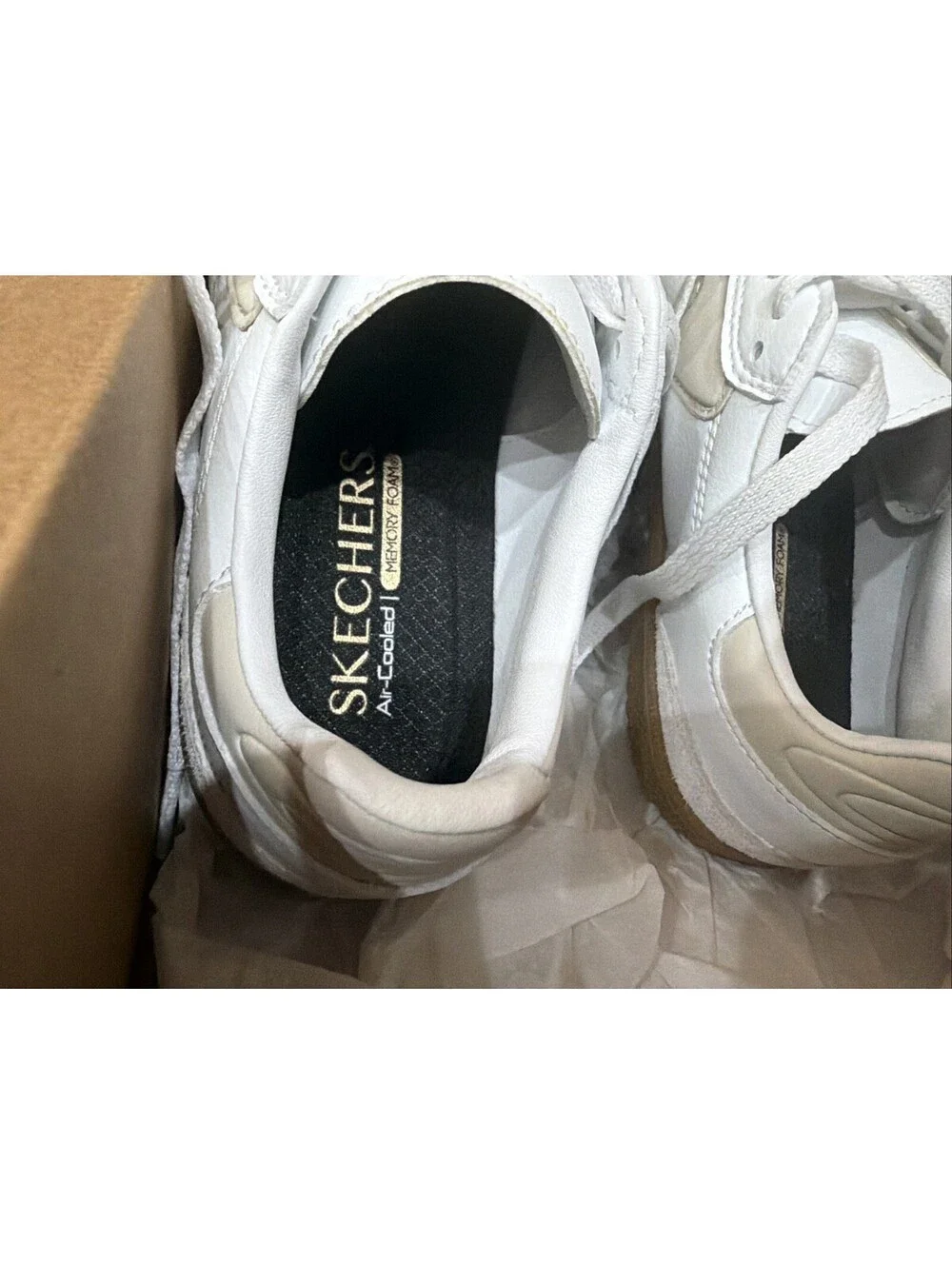 Skechers Court Classics Hotshot Kickoff White Natural 185232/WNT Women’s Size 7